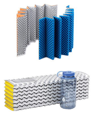 Fast Shipping Custom Logo Portable Flexible Foam Waterproof durable sleeping pad with aluminum coating camping mats