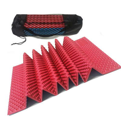 Stock Water Moisture Proof Outdoor Folding IXPE Foam Mats Accordion Type With Slastic Strap Compact mattress