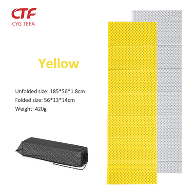 Aluminum film XPE foam Outdoor Camping folding Mat Lightweight Insulation and moisture-proof