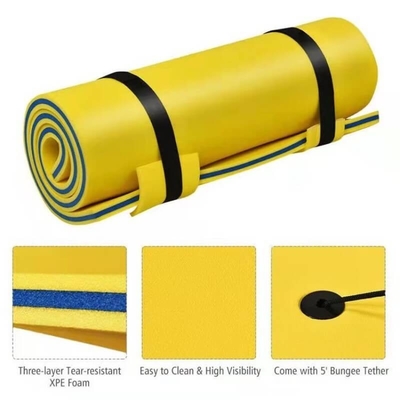 Large Size 3 Layer Tear Resistant XPE Foam Swim Float Island Pad Outdoor Floating Water Mat for Beach Lake Ocean
