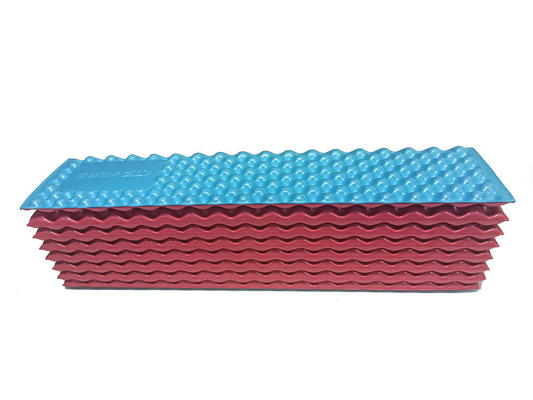 Stock Water Moisture Proof Outdoor Folding IXPE Foam Mats Accordion Type With Slastic Strap Compact Mattress