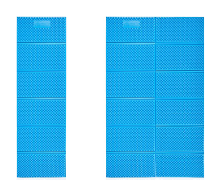 Waterproof Double Folding Sleep Mats Aluminum Film Closed cell Foam Sleeping Pad For Camping 2 Person
