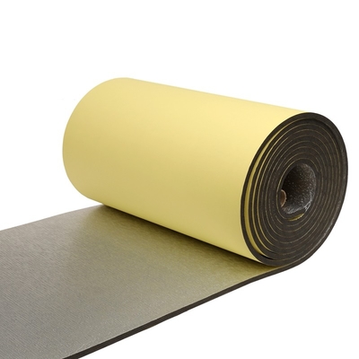 HVAC Duct Insulation Roll Polyethylene Cross-linked Foam XLPE Rolls With Aluminum Foil And Adhesive Glue