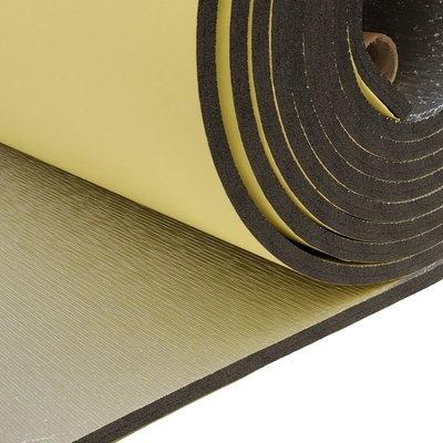 Adhesive One Side Foam With Foil Insulation Rolls Customised Matt Grey Foil Covered Polyolefin Foam Insulation
