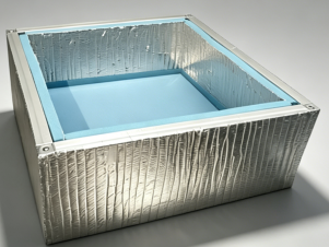 High Performance Semi-open cell polyolefin (PO) foam Acoustic Foam with Aluminum Foil and Adhesive PO