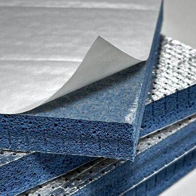 High Performance Semi-open cell polyolefin (PO) foam Acoustic Foam with Aluminum Foil and Adhesive PO