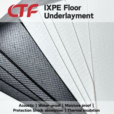 IXPE Sound Dampening Moisture Barrier Floor Underlay Cushion Pad Ideal For PVC SPC Flooring In Modern Apartments Hotels Hospitals