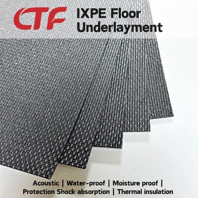 IXPE Sound Dampening Moisture Barrier Floor Underlay Cushion Pad Ideal For PVC SPC Flooring In Modern Apartments Hotels Hospitals