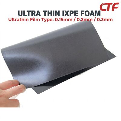 Thin IXPE Foam Roll 0.15mm 0.2mm 0.3mm Gum Backed Waterproof Insulation Sheet for Tapes and Electronic Industry Use