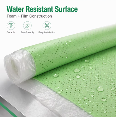 IXPE Foam Floor Underlayment Sound Absorbing Moisture Resistant Cushion for PVC SPC Vinyl Flooring Ideal for Apartments Hotels and Hospital Renovation