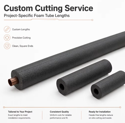 Premium NBR Rubber Foam Insulation Tube for Industrial Thermal Retention and Energy Efficiency HVAC Pipeline Thermal Protection