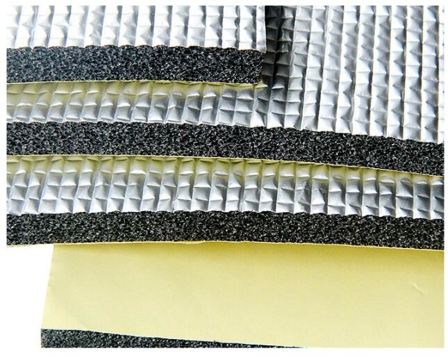 B1 Flammability Aluminum Foil HVAC Insulation Foam 13mm Thickness