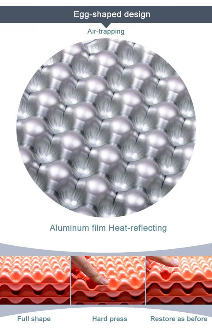 Wholesale Double Folding Sleep Mats White Aluminum Film Closed Cell IXPE XPE Foam Sleeping Pad for Waterproof Camping 2 Person 4